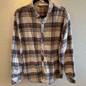 Outpost Makers Plaid Button-Up Shirt/ Size XL
